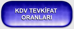 KDV TEVKFAT ORANLARI